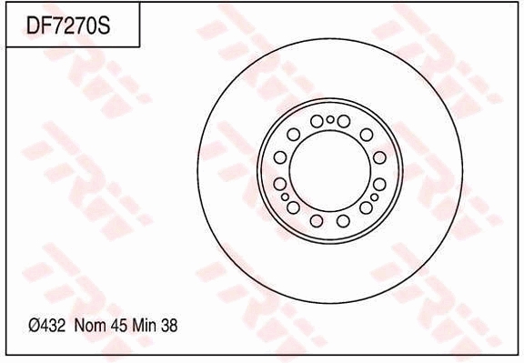 Disc frana DF7270S TRW