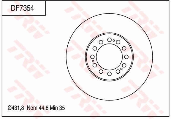 Disc frana DF7354 TRW
