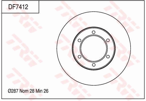 Disc frana DF7412 TRW