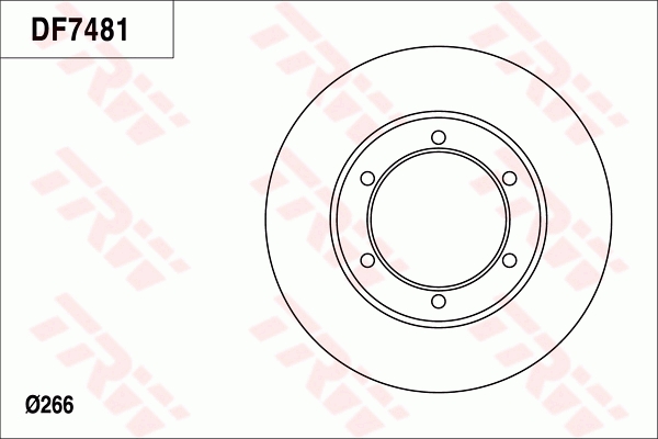 Disc frana DF7481 TRW