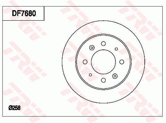 Disc frana DF7680 TRW