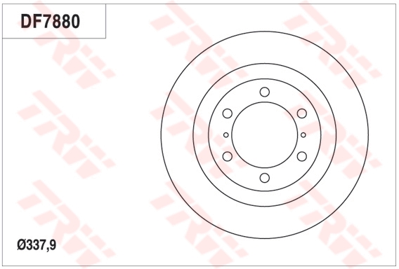 Disc frana DF7880S TRW