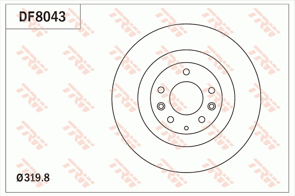 Disc frana DF8043 TRW