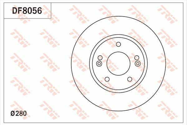 Disc frana DF8056 TRW