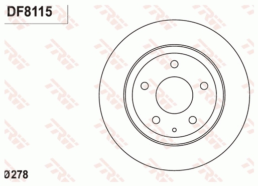 Disc frana DF8115 TRW