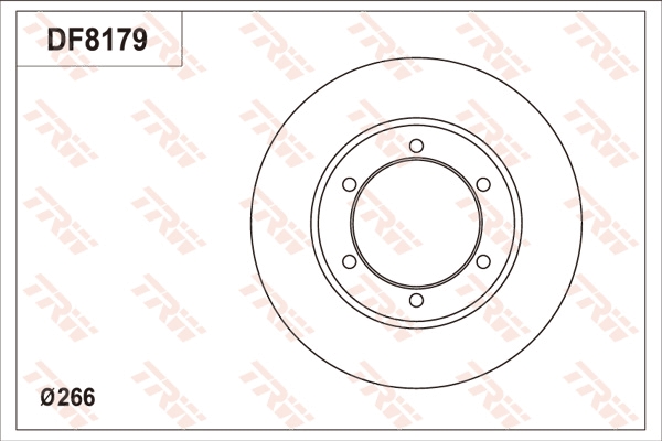 Disc frana DF8179S TRW