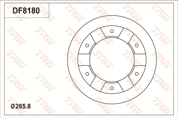 Disc frana DF8180S TRW