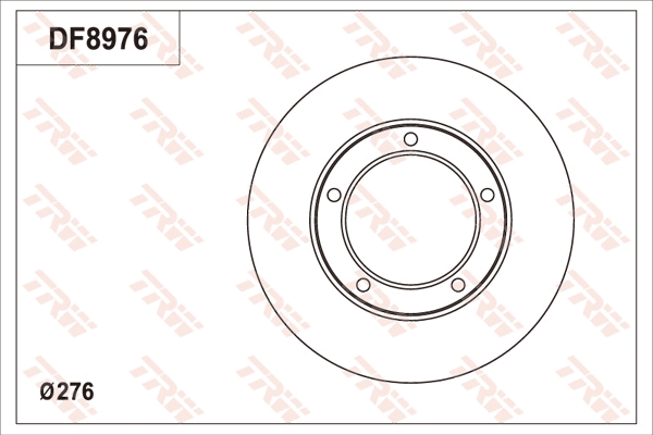 Disc frana DF8976 TRW