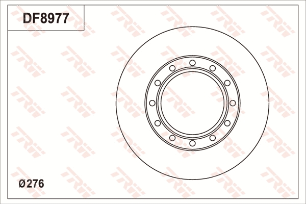 Disc frana DF8977S TRW