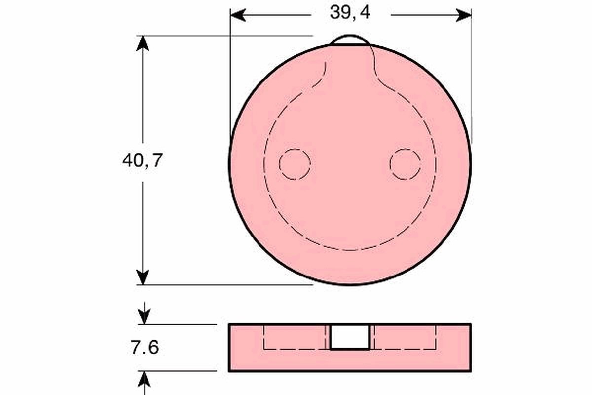 set placute de frana,frana de parcare cu disc GDB166 TRW