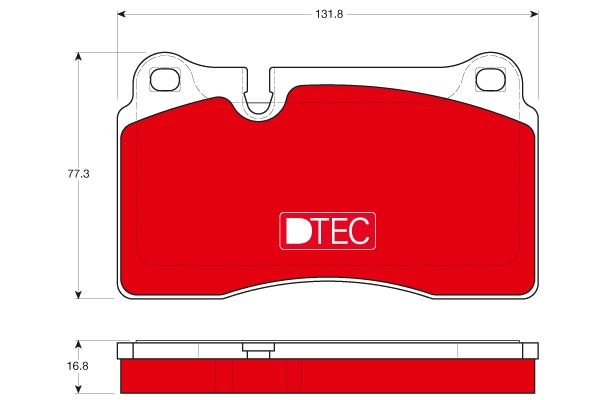 Set placute frana,frana disc GDB1670DTE TRW