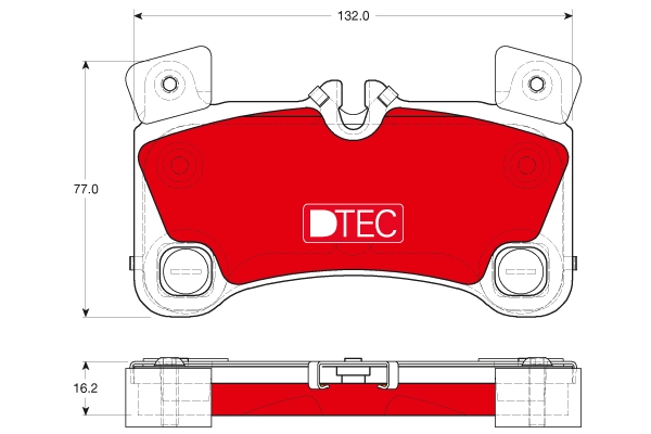 Set placute frana,frana disc GDB1775DTE TRW