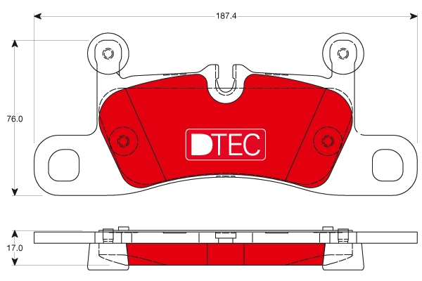 Set placute frana,frana disc GDB1875DTE TRW