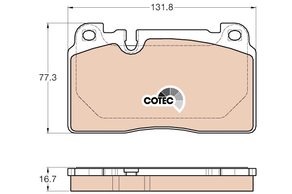 Set placute frana,frana disc GDB1974 TRW