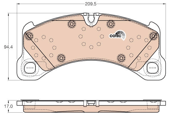 Set placute frana,frana disc GDB2004 TRW