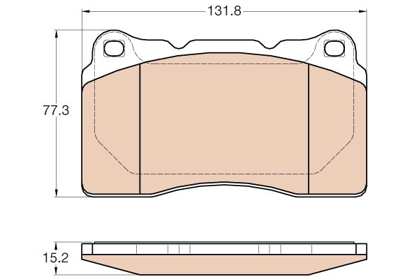 Set placute frana,frana disc GDB2007 TRW