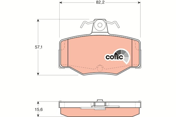 Set placute frana,frana disc GDB3092 TRW