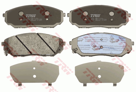 Set placute frana,frana disc GDB3452 TRW