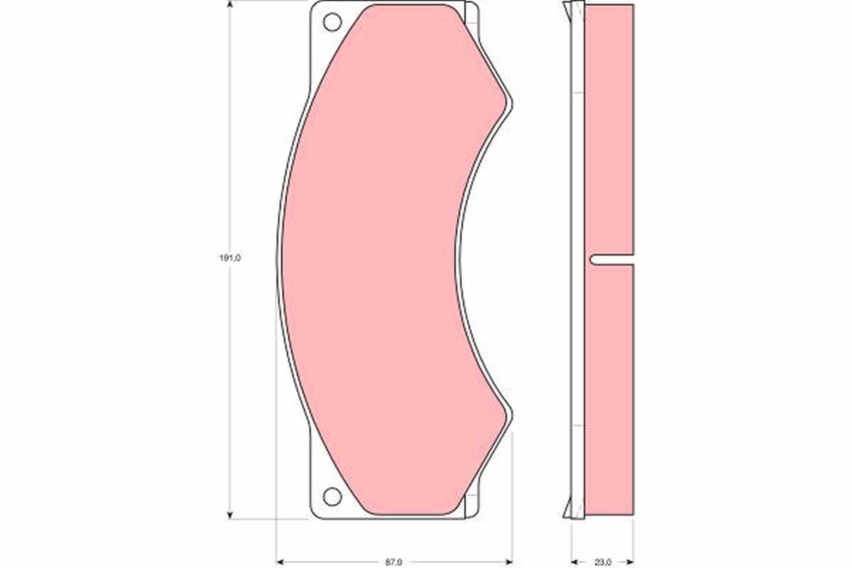set placute frana,frana disc GDB5053 TRW