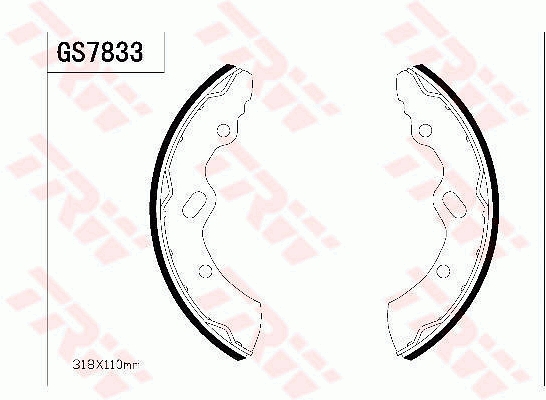Set saboti frana GS7833 TRW