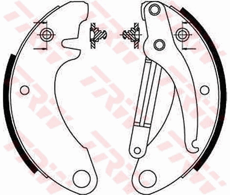 Set saboti frana GS8052 TRW