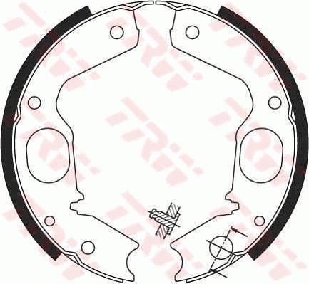 Set saboti frana, frana de mana GS8695 TRW