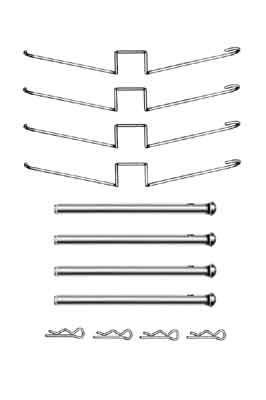 Set accesorii, placute frana PFK358 TRW