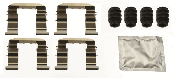 Set accesorii, placute frana PFK714 TRW