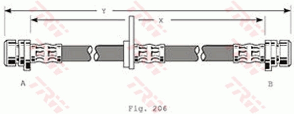 Furtun frana PHA172 TRW