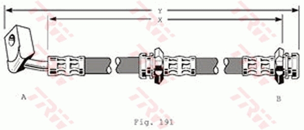 Furtun frana PHD130 TRW