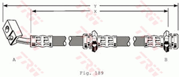 Furtun frana PHD133 TRW