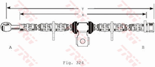 Furtun frana PHD134 TRW