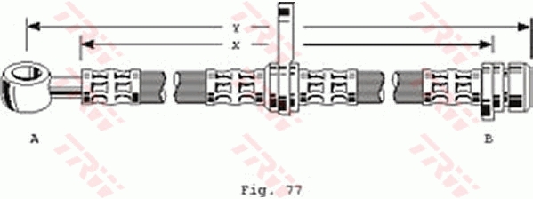 Furtun frana PHD136 TRW