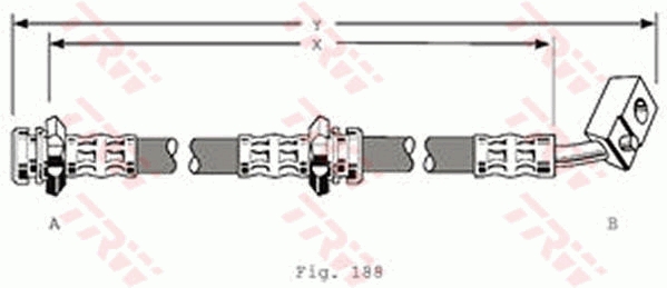 Furtun frana PHD149 TRW