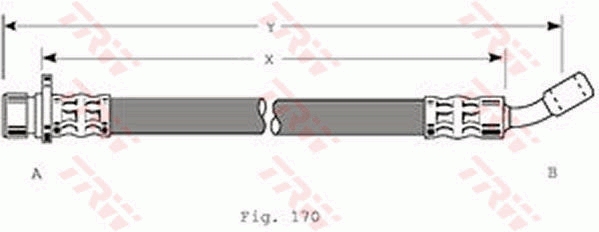 Furtun frana PHD162 TRW