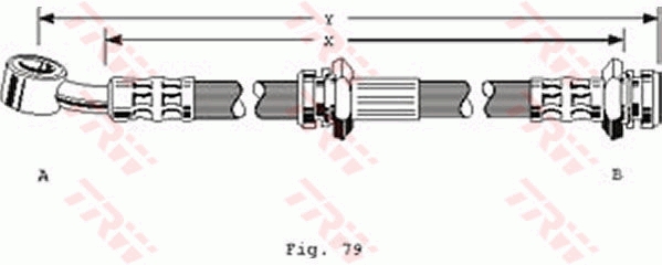 Furtun frana PHD174 TRW