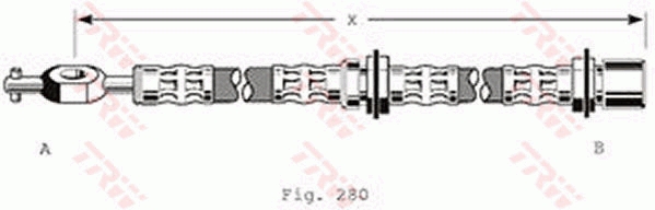 Furtun frana PHD184 TRW