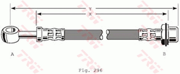 Furtun frana PHD193 TRW