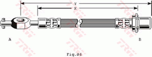 Furtun frana PHD235 TRW