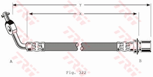 Furtun frana PHD292 TRW