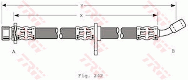 Furtun frana PHD371 TRW