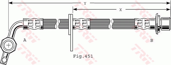 Furtun frana PHD477 TRW