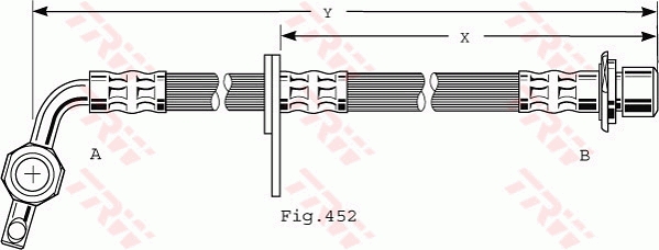 Furtun frana PHD496 TRW