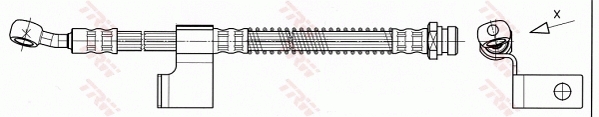 Furtun frana PHD530 TRW