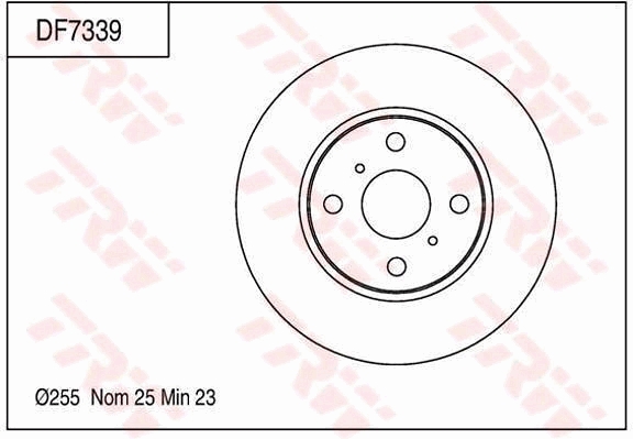 Disc frana DF7339 TRW