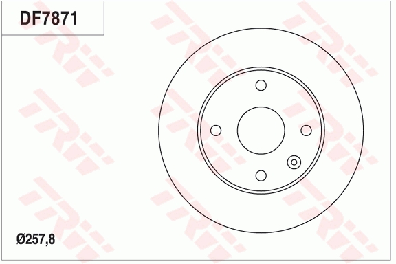 Disc frana DF7871 TRW