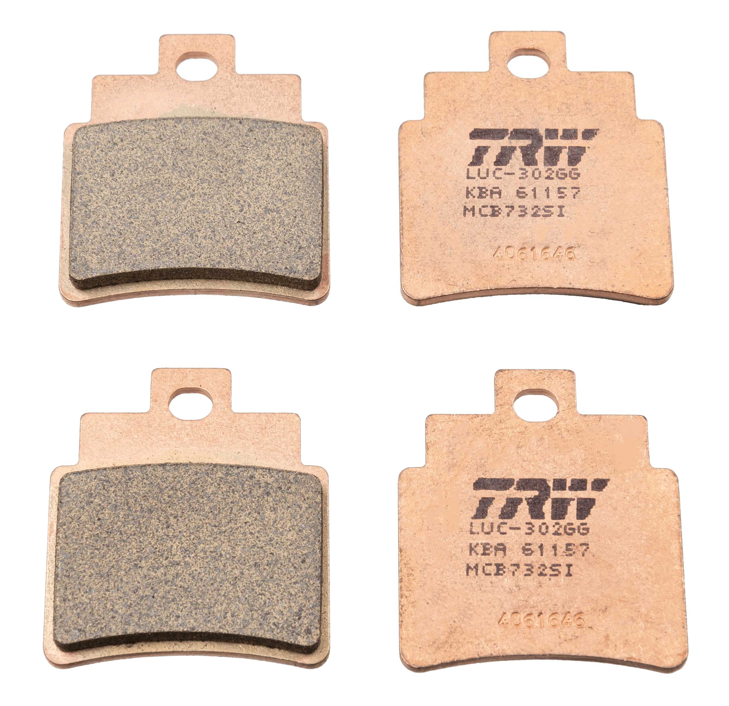 set placute frana,frana disc MCB732SI TRW