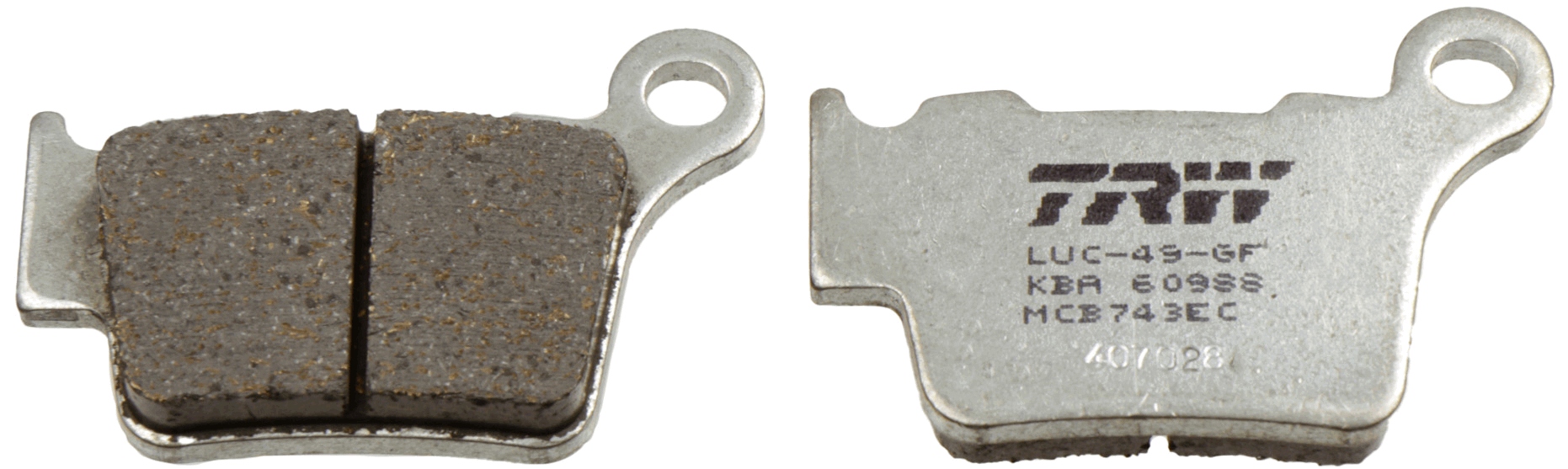 set placute frana,frana disc MCB743EC TRW