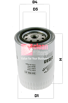 Filtru agent frigorific DA 990 CLEAN FILTERS