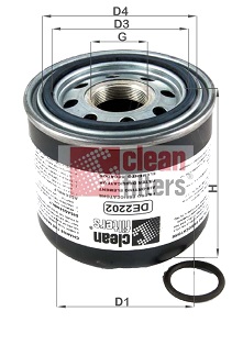 Element filtrant uscator aer, compresor DE2202 CLEAN FILTERS